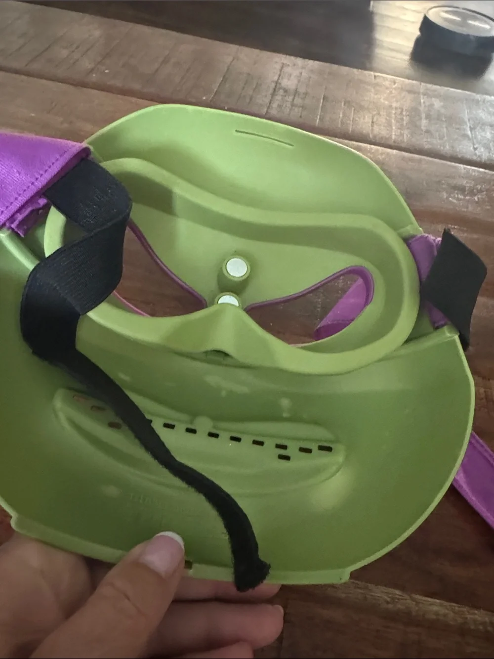 Purple & Green Turtle Face Mask Kids Costume Accessory Ninja  Turtle